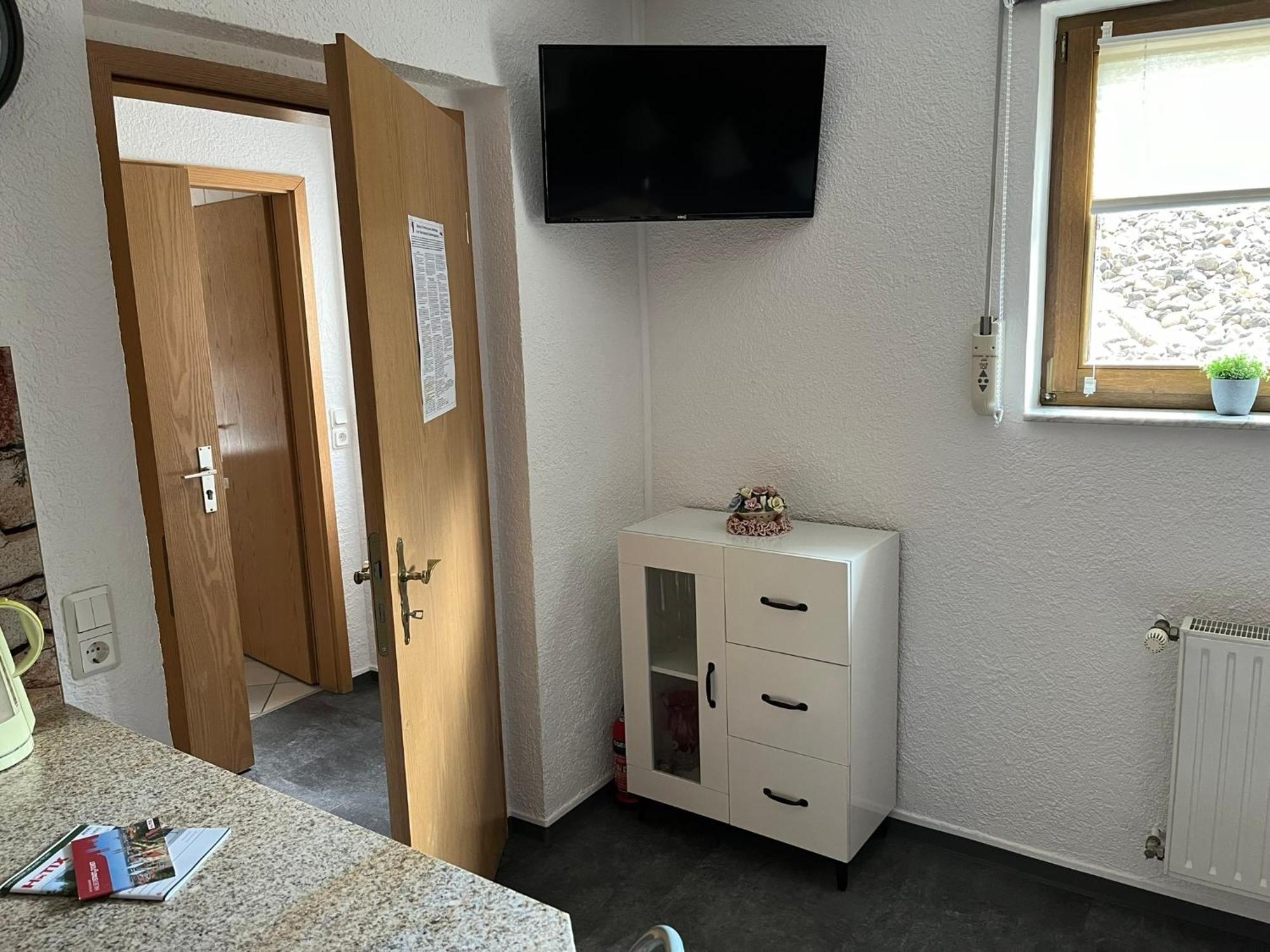 Ferienwohnung Hoppelnase Mit Eigener Sauna Langenstein Bagian luar foto